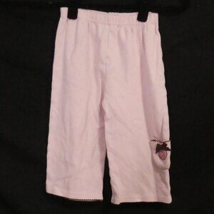 Unbranded | 24 months | Pink Cotton Pants | Heart and Bow Leg Pocket